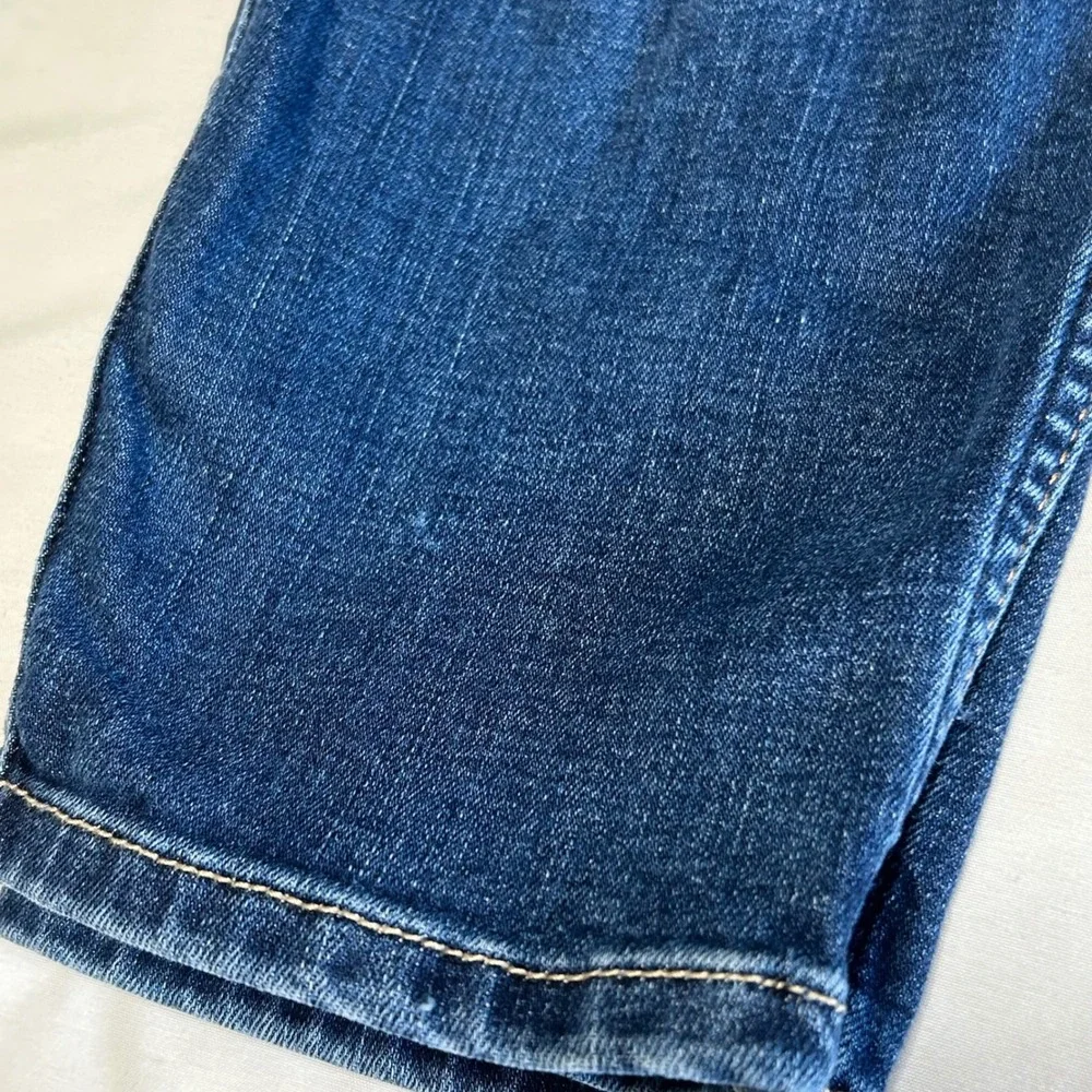 Abercrombie Kids High Rise‎ Mini Mom Jean Distressed Blue Denim Size 13/14